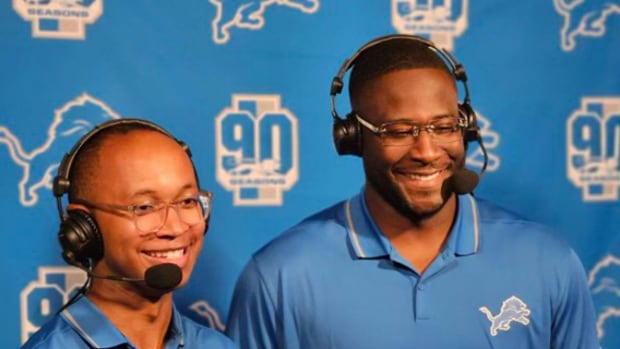 Detroit Lions preseason broadcast team of Jason Ross Jr. and Devin Gardner